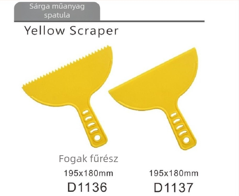 Műanyag scraper tapéta- és vakolat eltávolításához; ragasztó eltávolítására üveg csempeknél; autófilmes eltávolító eszköz – Sorozat: Scraper, Eredet: Kína