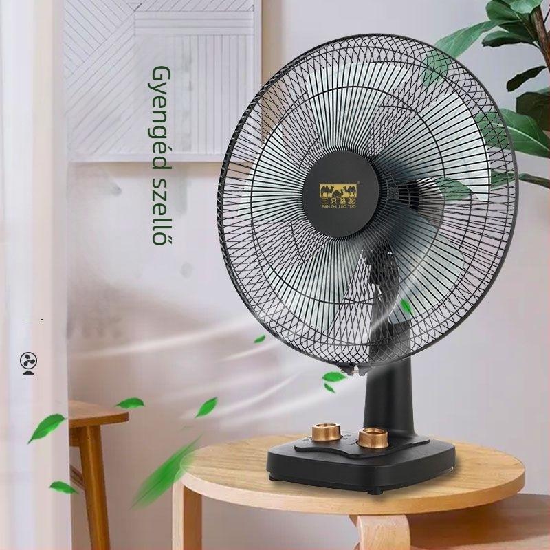 Összecsukható asztali ventilátor 3 sebességgel, USB-tápellátás, levehető akkumulátor 300–500 mAh, zaj 36 dB alatt