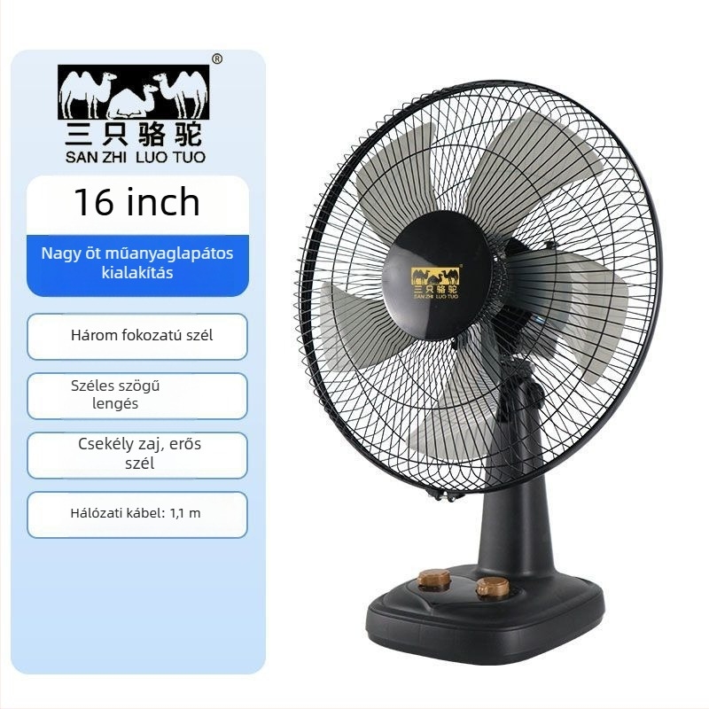 Összecsukható asztali ventilátor 3 sebességgel, USB-tápellátás, levehető akkumulátor 300–500 mAh, zaj 36 dB alatt