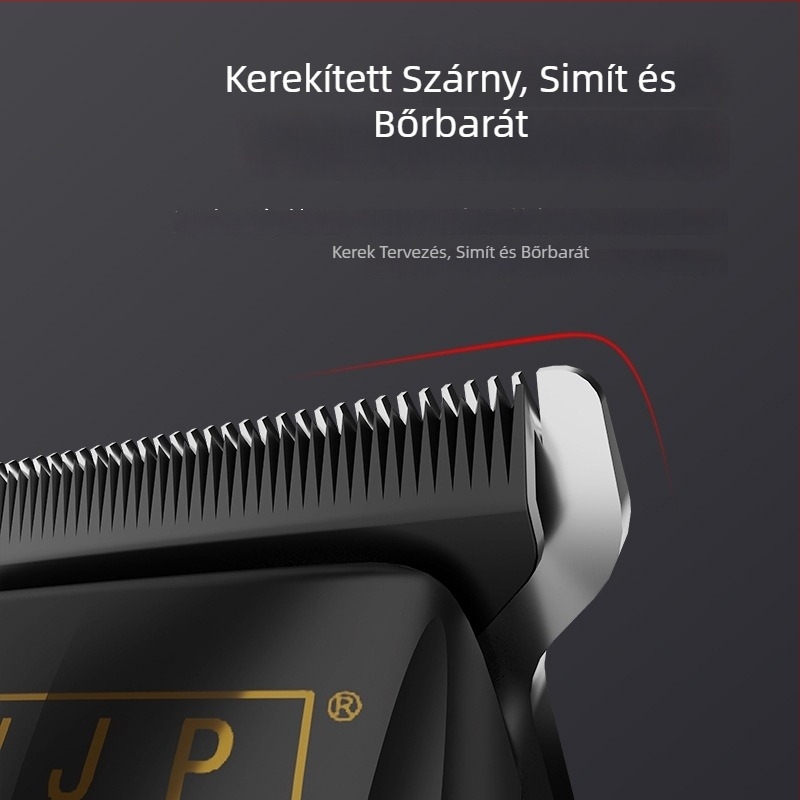 Szalonhasználatra szánt elektromos hajvágó, 0 penge dizájn, ecsetelt motor, kerámia vágófej, beépített 1200–2000mAh akkumulátor, üzemidő 3–6 óra, zaj 36–45 dB