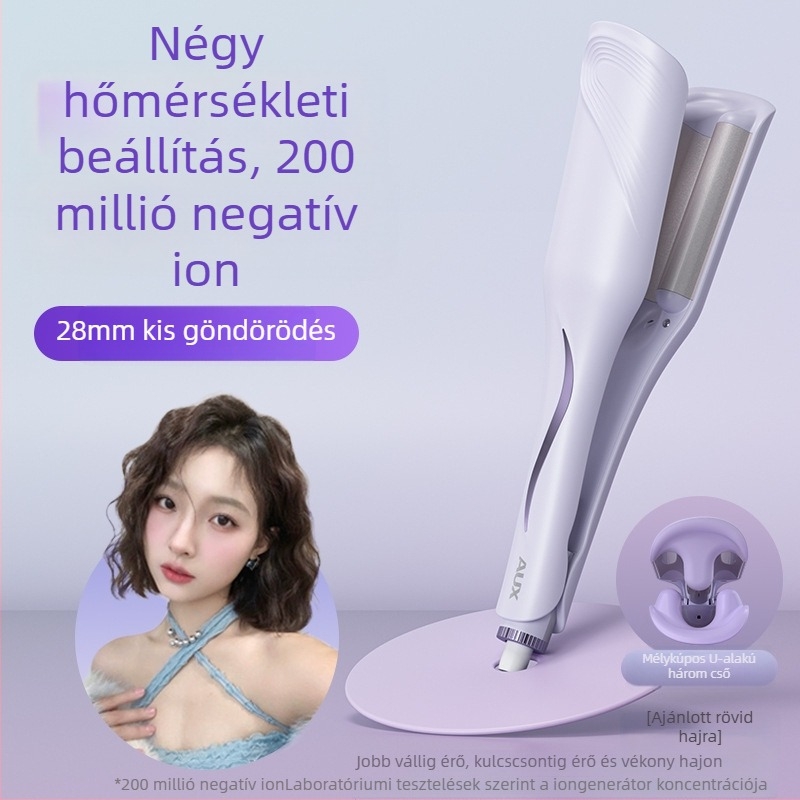 Mély U alakú tojás alakú göndörítővas, turmalin-keramikus fűtőelem, 100W, 220V