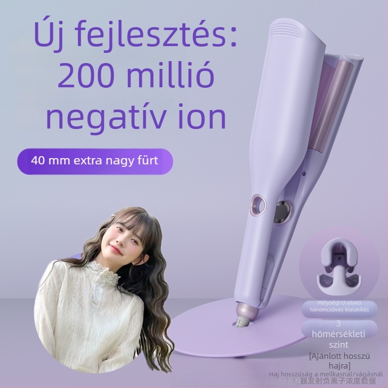 Mély U alakú tojás alakú göndörítővas, turmalin-keramikus fűtőelem, 100W, 220V