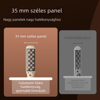 Három az egyben hajformázó eszköz száraz, göndör és egyenes hajra; turmalin-kerámia henger, 31 mm-es vagy nagyobb átmérő; vezeték nélküli Li-ion akkumulátor