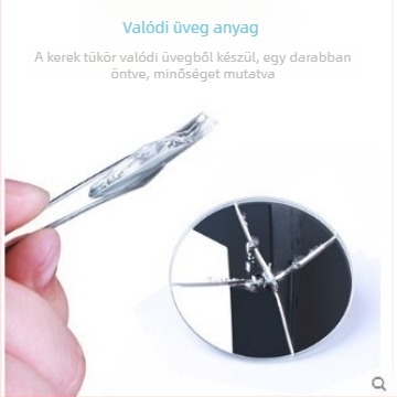 Autó hátsó kilátást segítő tükör, HD, keret nélküli, állítható, széles látószög, holttér tükör — Magic East