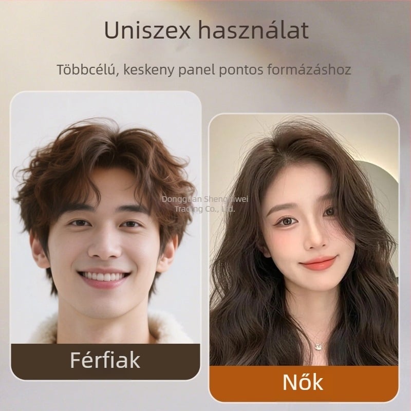 Férfi hajvasaló, 3 az 1-ben: göndörítés és egyenesítés, turmalin kerámia fűtőelem, 31 mm átmérő, LCD kijelző, 220 V