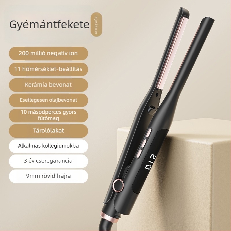 Férfi hajvasaló, 3 az 1-ben: göndörítés és egyenesítés, turmalin kerámia fűtőelem, 31 mm átmérő, LCD kijelző, 220 V