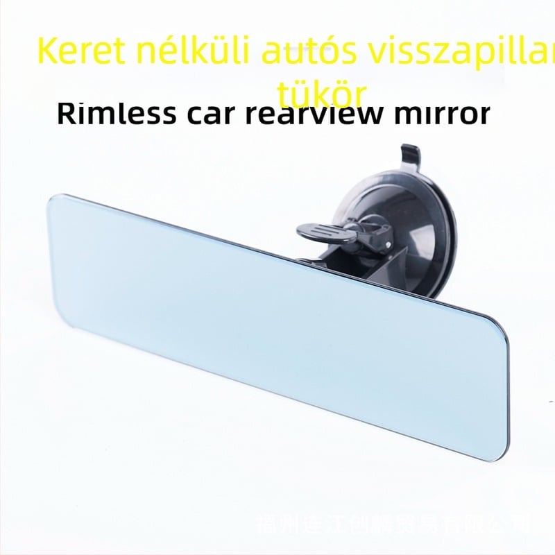 Autó belső visszapillantó tükör szívócsésze rögzítéssel, fényvisszaverődést csökkentő, belső használatra, autókhoz, buszokhoz és triciklikhez.