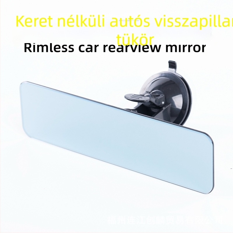 Autó belső visszapillantó tükör szívócsésze rögzítéssel, fényvisszaverődést csökkentő, belső használatra, autókhoz, buszokhoz és triciklikhez.