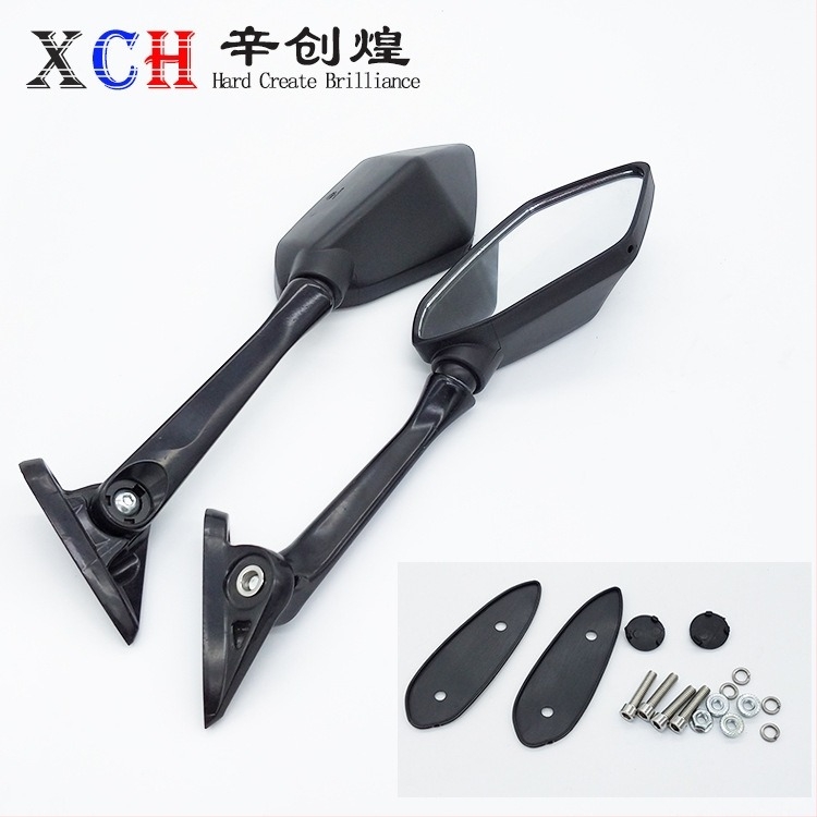 R3 motorkerékpár hátsó tükröje – gömb alakú tükör, műanyag ház, modell R3