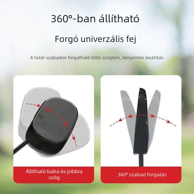 Visszapillantó tükör Aima és Dajinniu elektromos járművekhez, univerzális M8 menet, műanyag+vas, Xin Chuang Ling