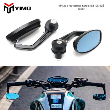 YIMO univerzális motorkerékpár visszapillantó tükre – sík üveg, fém fedél