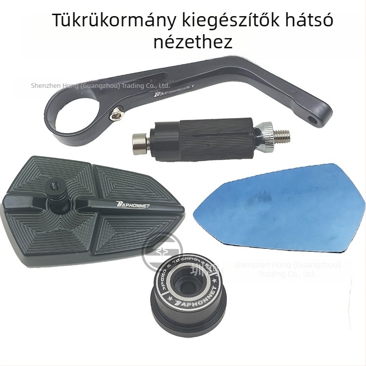 Sdaj32 Öntött alumínium hátsó tükrös-reflektor a kormányra szerelve, rombusz alakú tükör, modell Sdaj32, NIU Jihe Nine elektromos robogóhoz