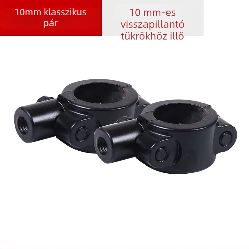 Hátsó tükör tartó elektromos kerékpárhoz és motorkerékpárhoz, műanyagból, kompatibilis 6/8/10 foggal