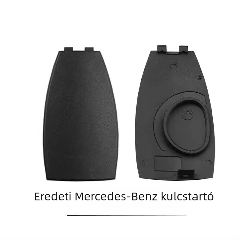 Mercedes-Benz kulcs hátulsó fedele és akkufedél, ABS ház és ABS kulcslap, kompatibilis a S300/S350/E260/E300/C200/GLK300/ML350/B200 modellekkel, távirányító nélkül, tömeg 01