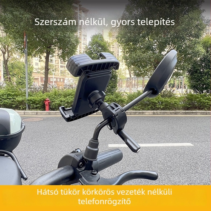Elektromos járművekhez készült telefon-tartó visszapillantóval kompatibil navigációs állvánnyal; Anyag: selyemvirág; Kategória: Egyéb; Feszültség: Egyéb