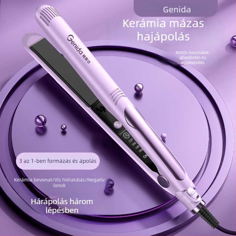 3-in-1 hajvasaló és göndörítő, nedves-száraz használat, PTC fűtés 31 mm, 110–240 V, 40 W