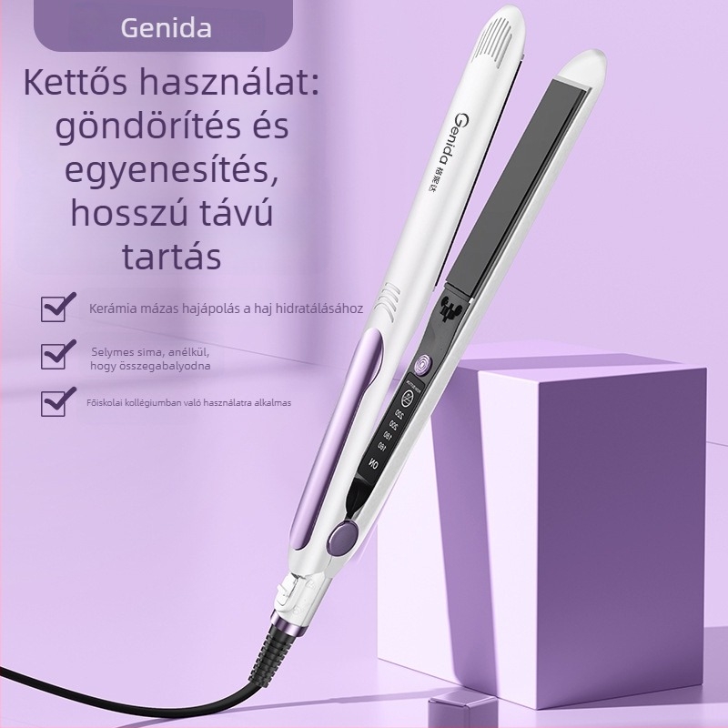 3-in-1 hajvasaló és göndörítő, nedves-száraz használat, PTC fűtés 31 mm, 110–240 V, 40 W