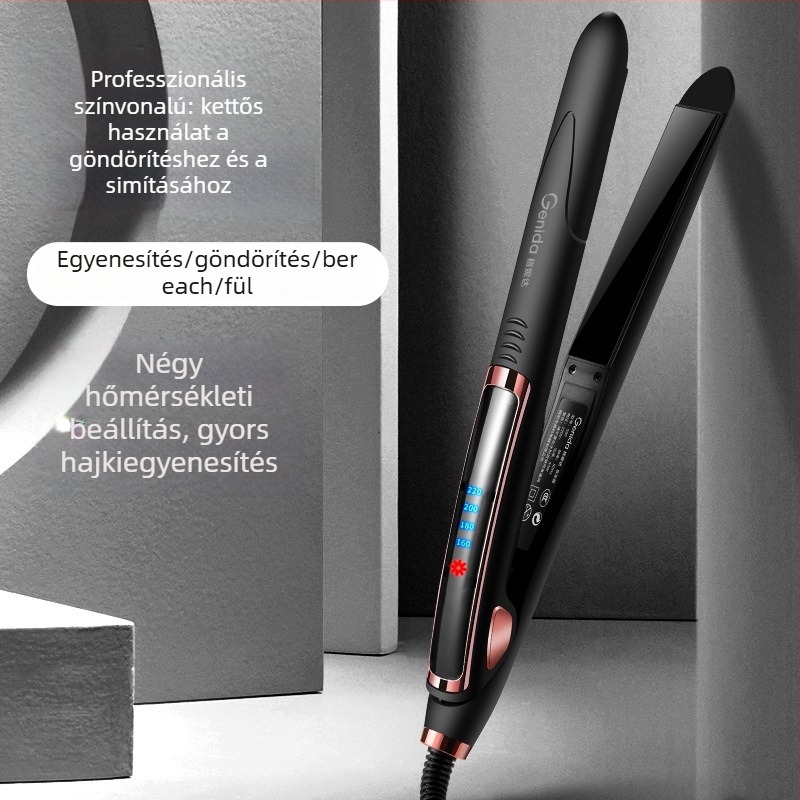 3-in-1 hajvasaló és göndörítő, nedves-száraz használat, PTC fűtés 31 mm, 110–240 V, 40 W