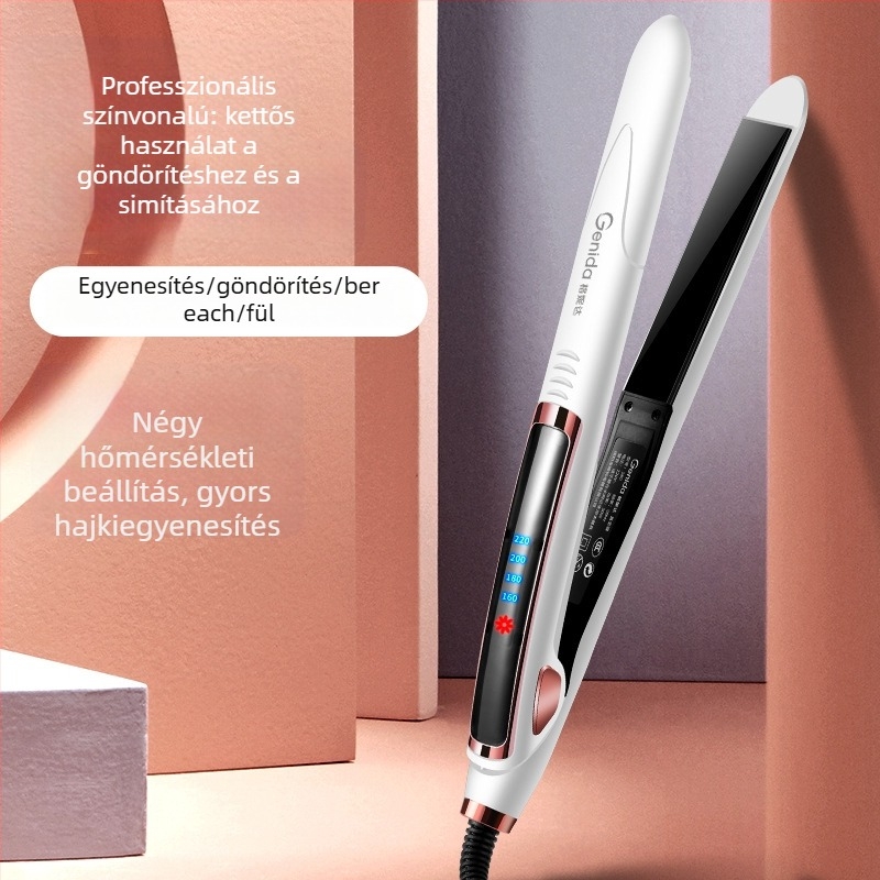 3-in-1 hajvasaló és göndörítő, nedves-száraz használat, PTC fűtés 31 mm, 110–240 V, 40 W