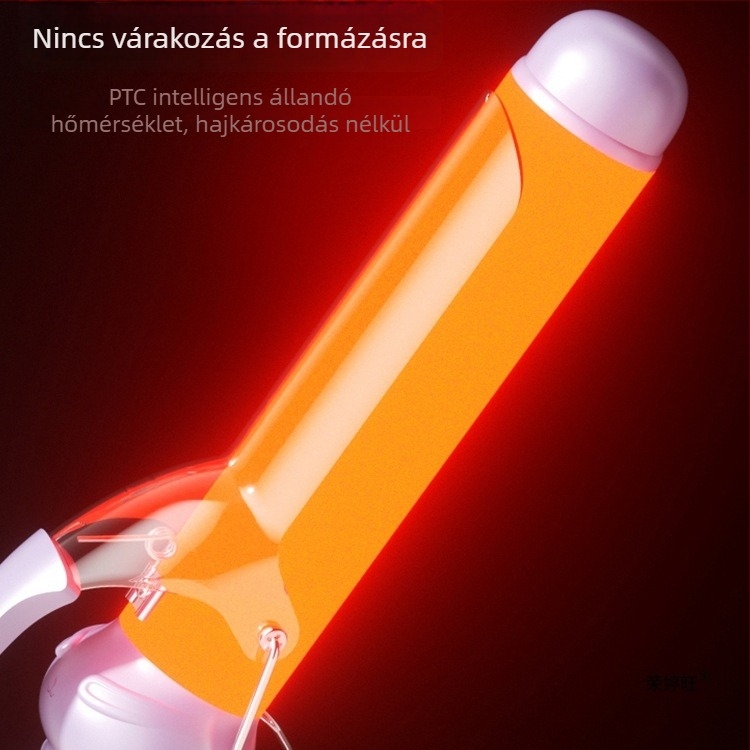 Három az egyben göndörítő vas nedves és száraz hajra: kerámiabetét, negatív ionok, égés elleni védelem és automatikus kikapcsolás — 40 W