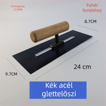 Rozsdamentes acél glettelő kés tenceléshez és simításhoz