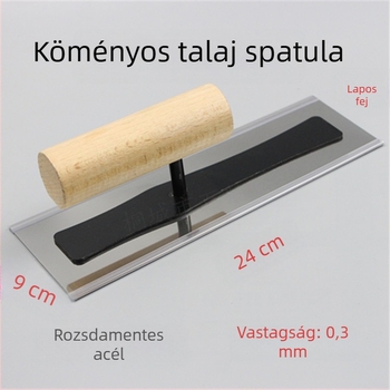 Rozsdamentes acél glettelő kés tenceléshez és simításhoz