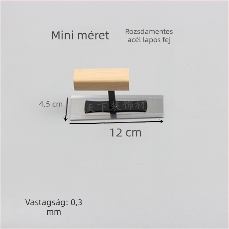 Rozsdamentes acél glettelő kés tenceléshez és simításhoz