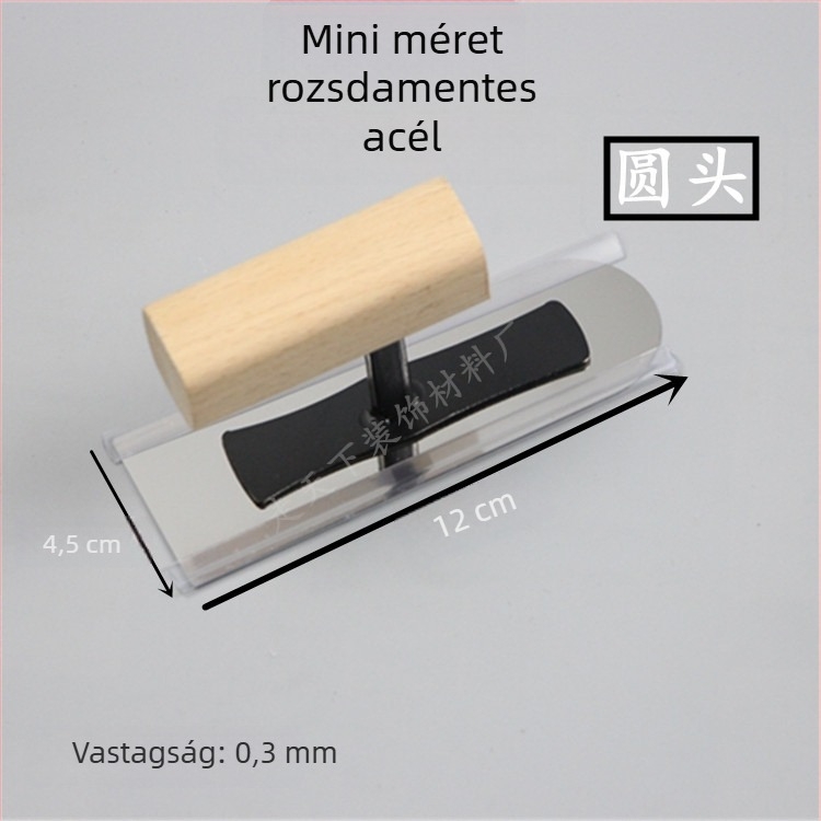 Rozsdamentes acél glettelő kés tenceléshez és simításhoz