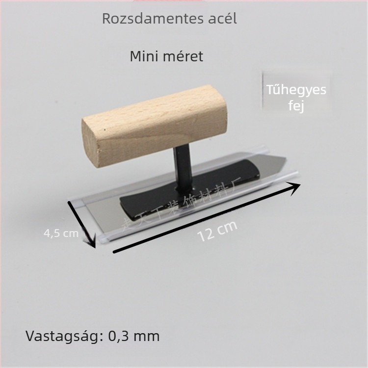 Rozsdamentes acél glettelő kés tenceléshez és simításhoz