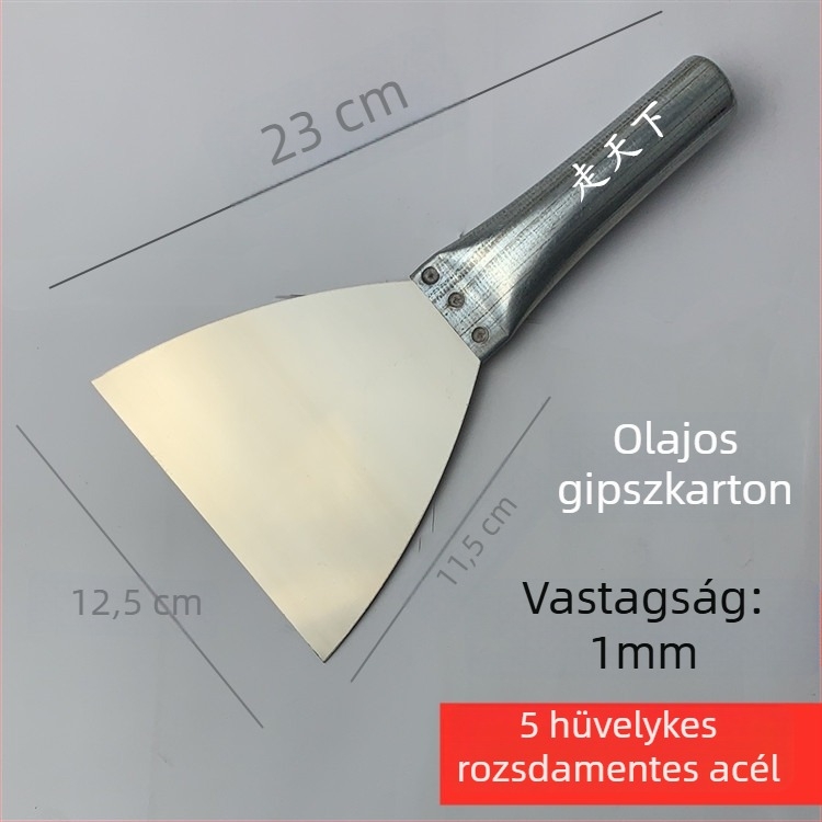 Rozsdamentes acél glettelő kés tenceléshez és simításhoz