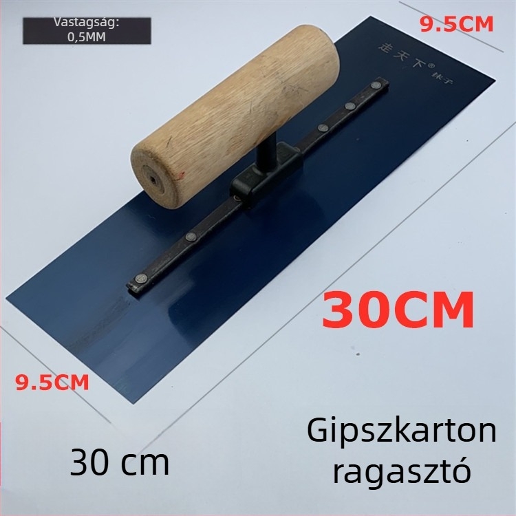 Rozsdamentes acél glettelő kés tenceléshez és simításhoz