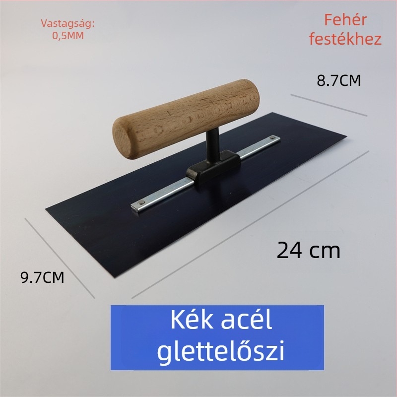 Rozsdamentes acél glettelő kés tenceléshez és simításhoz