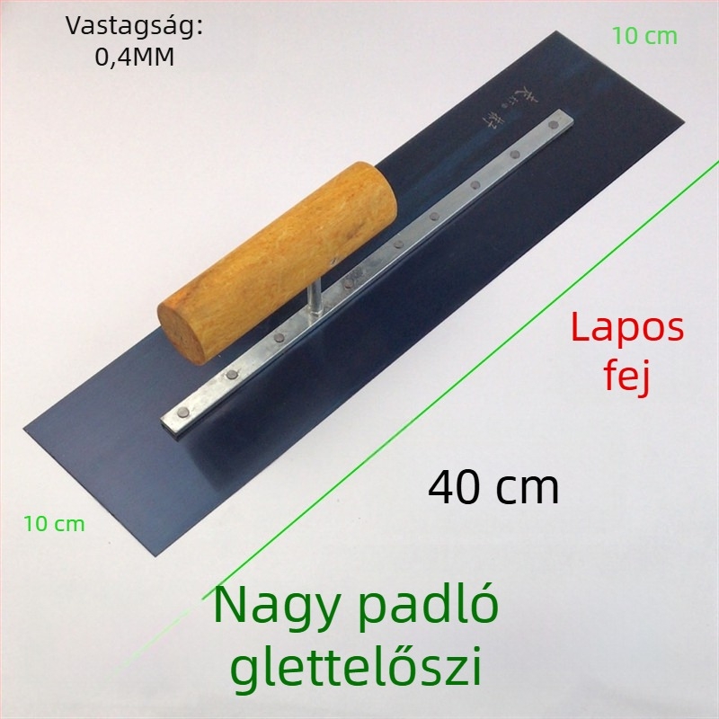 Rozsdamentes acél glettelő kés tenceléshez és simításhoz