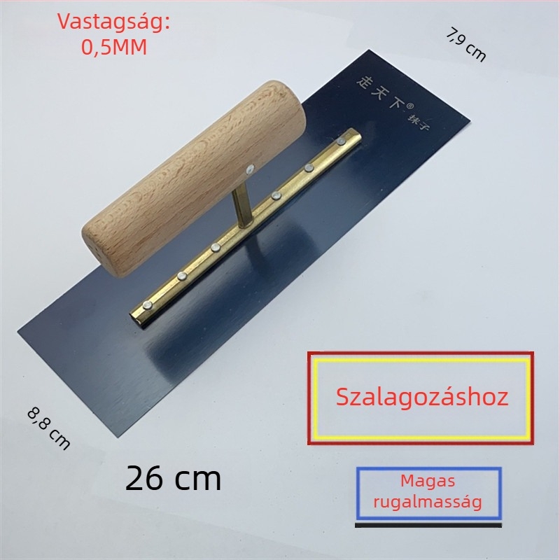Rozsdamentes acél glettelő kés tenceléshez és simításhoz
