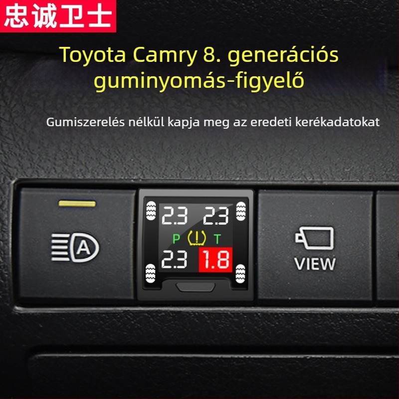Loyal Guard gumiabroncsnyomás-figyelő a 8. generációs Camry-hoz, beépített, digitális TFT kijelző, elektronikus TPMS, magas precizitás