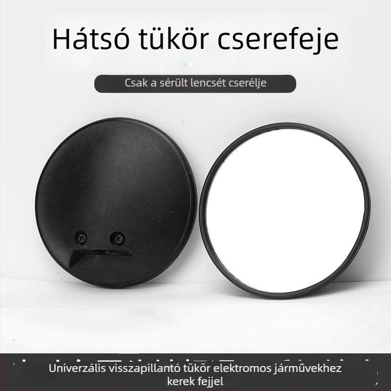 Elektromos járművek visszapillantó tükrének lencséje – univerzális, kerek, retroreflektív