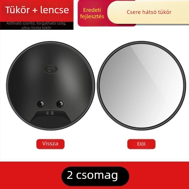 Elektromos járművek visszapillantó tükrének lencséje – univerzális, kerek, retroreflektív