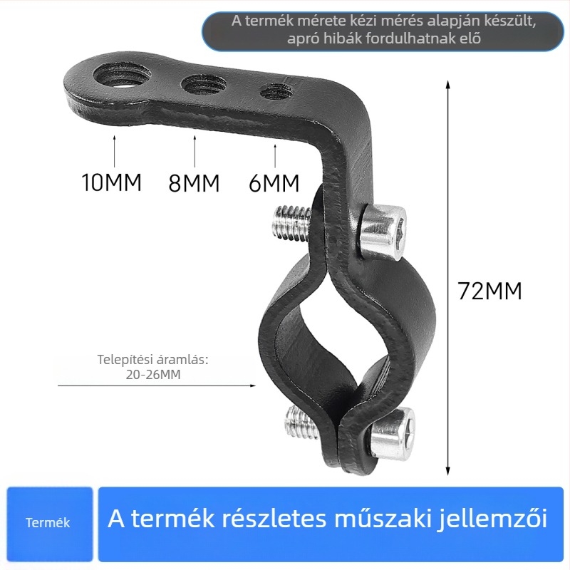 Motorkerékpárhoz készült acél hosszabbító tartó – Mojelong a LED fényszóróhoz, reflektorhoz és visszapillantóhoz