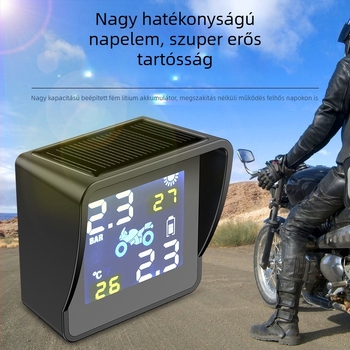 M68 Vezeték nélküli TPMS kétkerekű motorkerékpárhoz – kiemelkedő pontosságú guminyomás figyelés Bluetooth és digitális kijelzővel