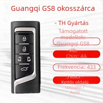 GAC Trumpchi GS8/GM6/GM8 távirányítós kulcs (YKQ349 YKQ350 YKQ351) — távirányítás