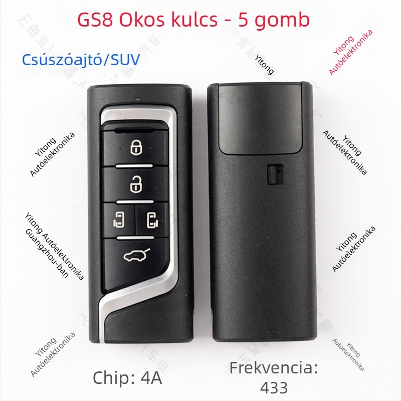 GAC Trumpchi GS8/GM6/GM8 távirányítós kulcs (YKQ349 YKQ350 YKQ351) — távirányítás