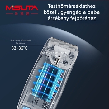 Baba hajvágó kerámiás penge, újratölthető, vízálló, vízzel nem tisztítható