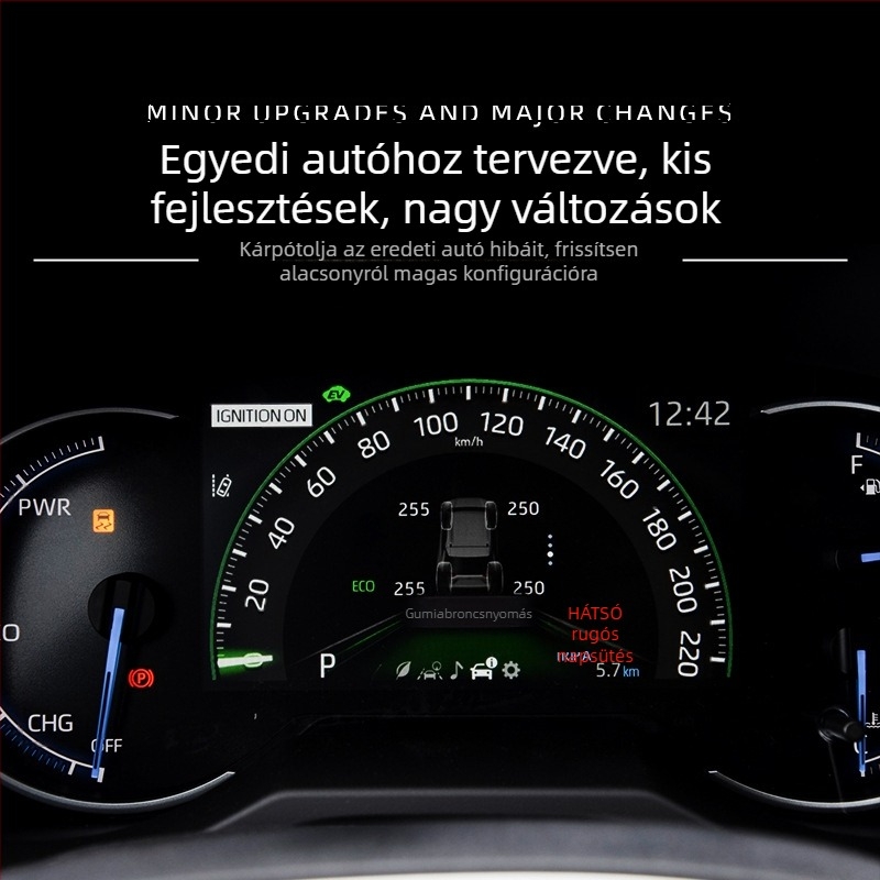 TPMS kijelző Toyota RAV4, Harrier, Levin, Corolla és Camry modellekhez