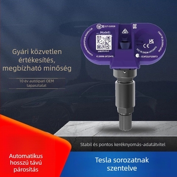 Tesla Model 3/Y/X Bluetooth TPMS szenzor - T50, digitális kijelző, 0-5,8 bar tartomány, nagy pontosságú