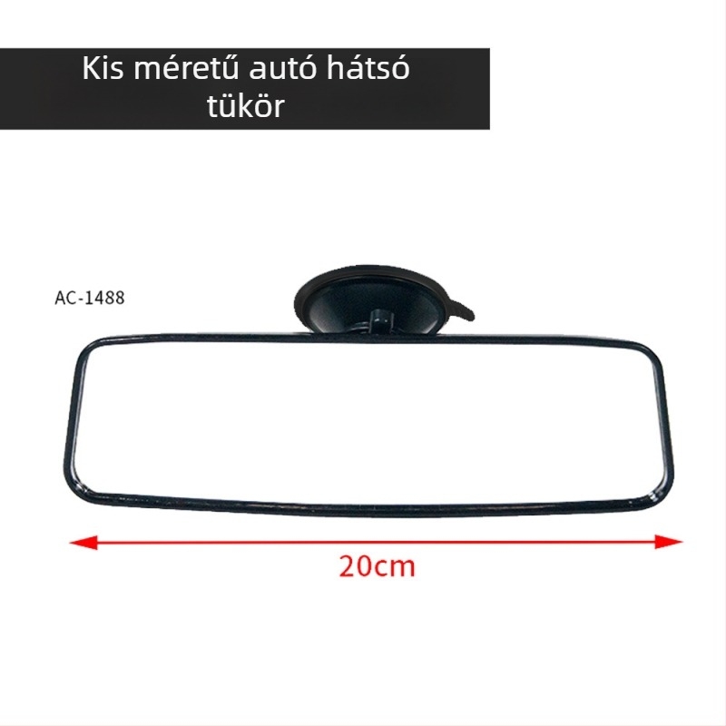 Belső visszapillantó tükör AC-1488A, sík, műanyag burkolat, 300 g, testreszabható, minden modellhez alkalmas.