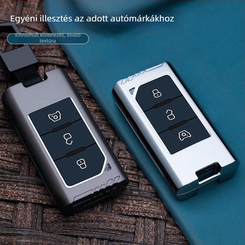BAIC 212 T01 kulcstartó – cinkötvözet, minimalistus stílusú fémtávirányító védő csattal