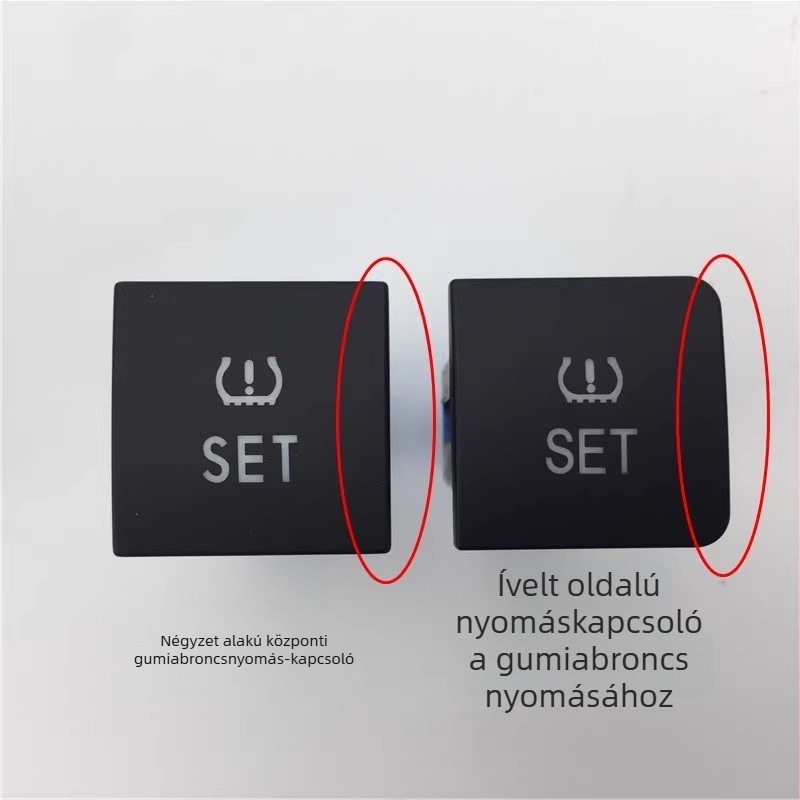 Gumiabroncsnyomás-figyelő rendszer SET gombbal, modell 56D927121, műanyag ház