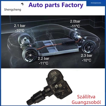 Shengcheng Bluetooth TPMS nyomásérzékelő Tesla Model 3, Model X és Model Y-hoz — ötvözetű alumínium + műanyag, beépített rögzítés, mini formátum