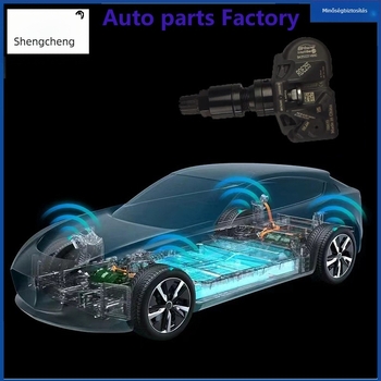 Shengcheng Bluetooth TPMS nyomásérzékelő Tesla Model 3, Model X és Model Y-hoz — ötvözetű alumínium + műanyag, beépített rögzítés, mini formátum