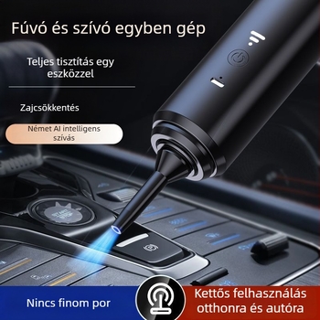 Vezeték nélküli autóporszívó töltéssel erős szívás kompakt kézi kivitel brushless motor kettős használat autóhoz és otthonhoz